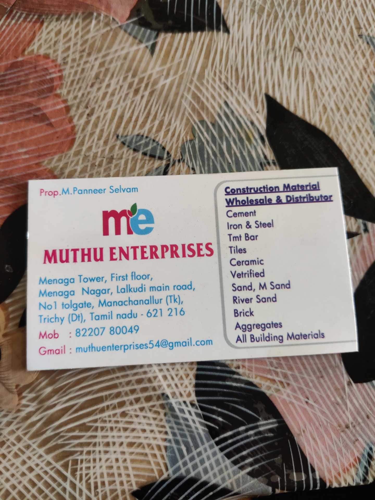 Muthu Enterprises in Bikshandarkoil,Trichy - Best Steel Dealers