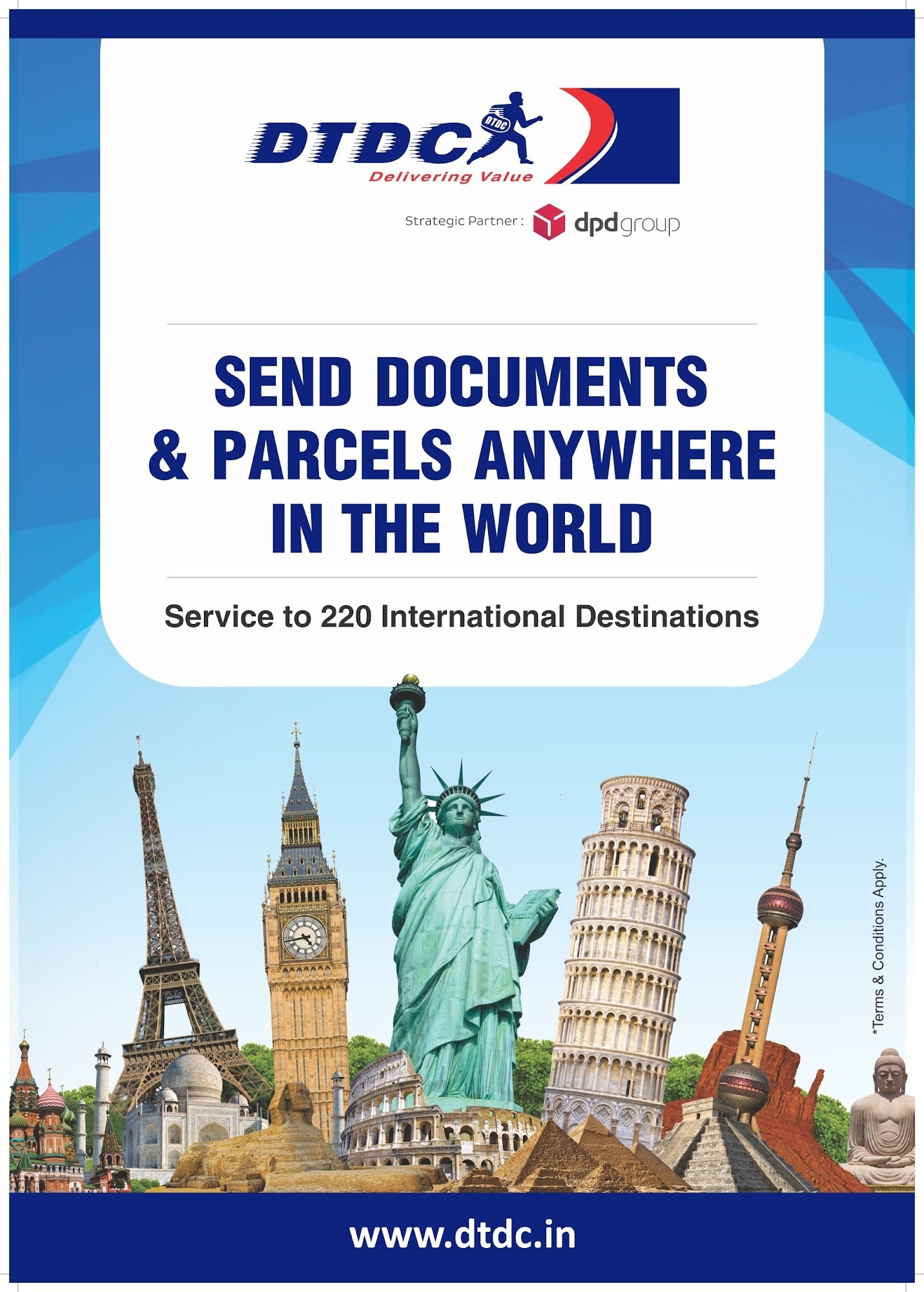 Top DTDC International Courier Services in Vip Road Best DTDC