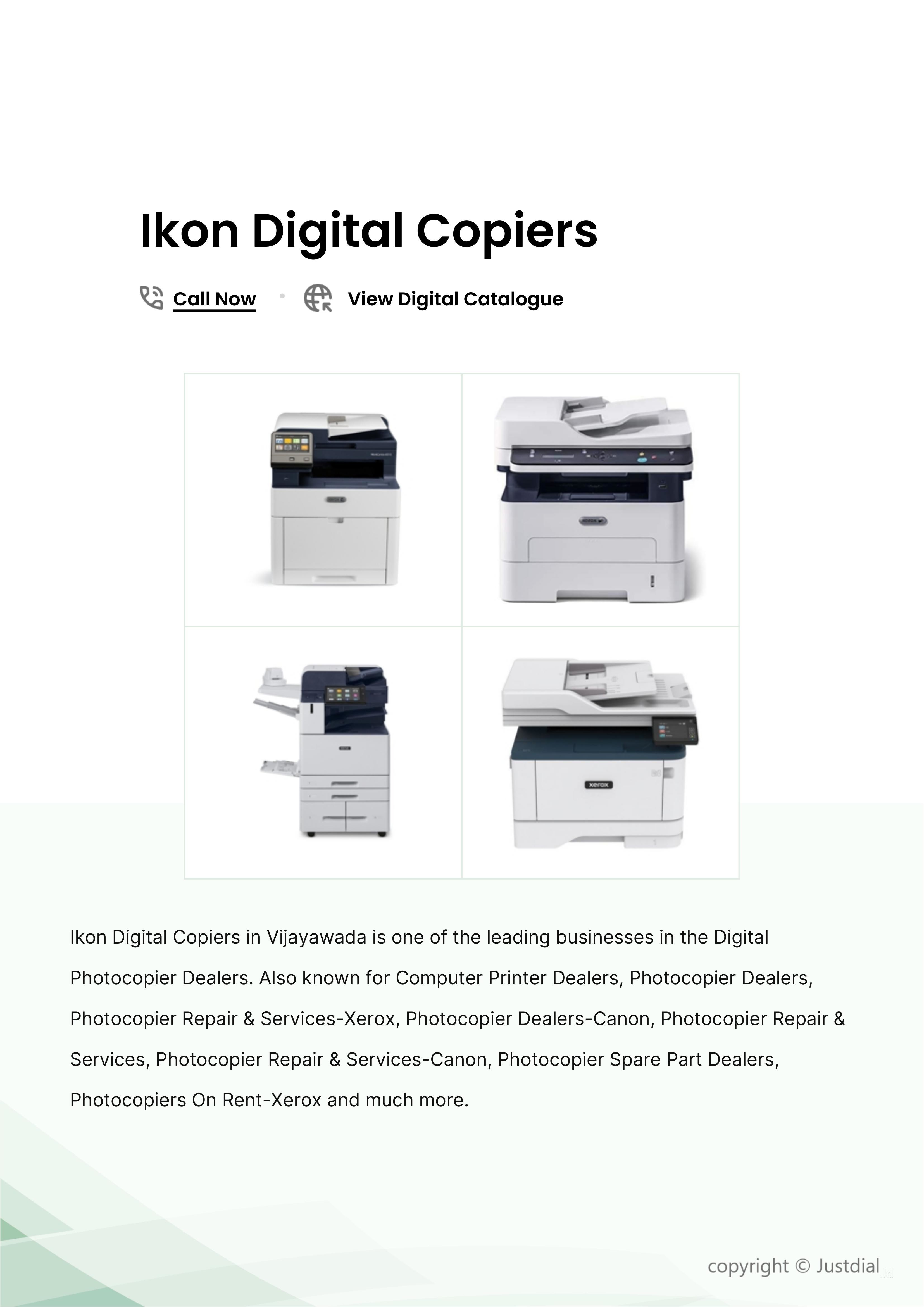 Ikon Digital Copiers Dealer from One Town, Vijayawada, India