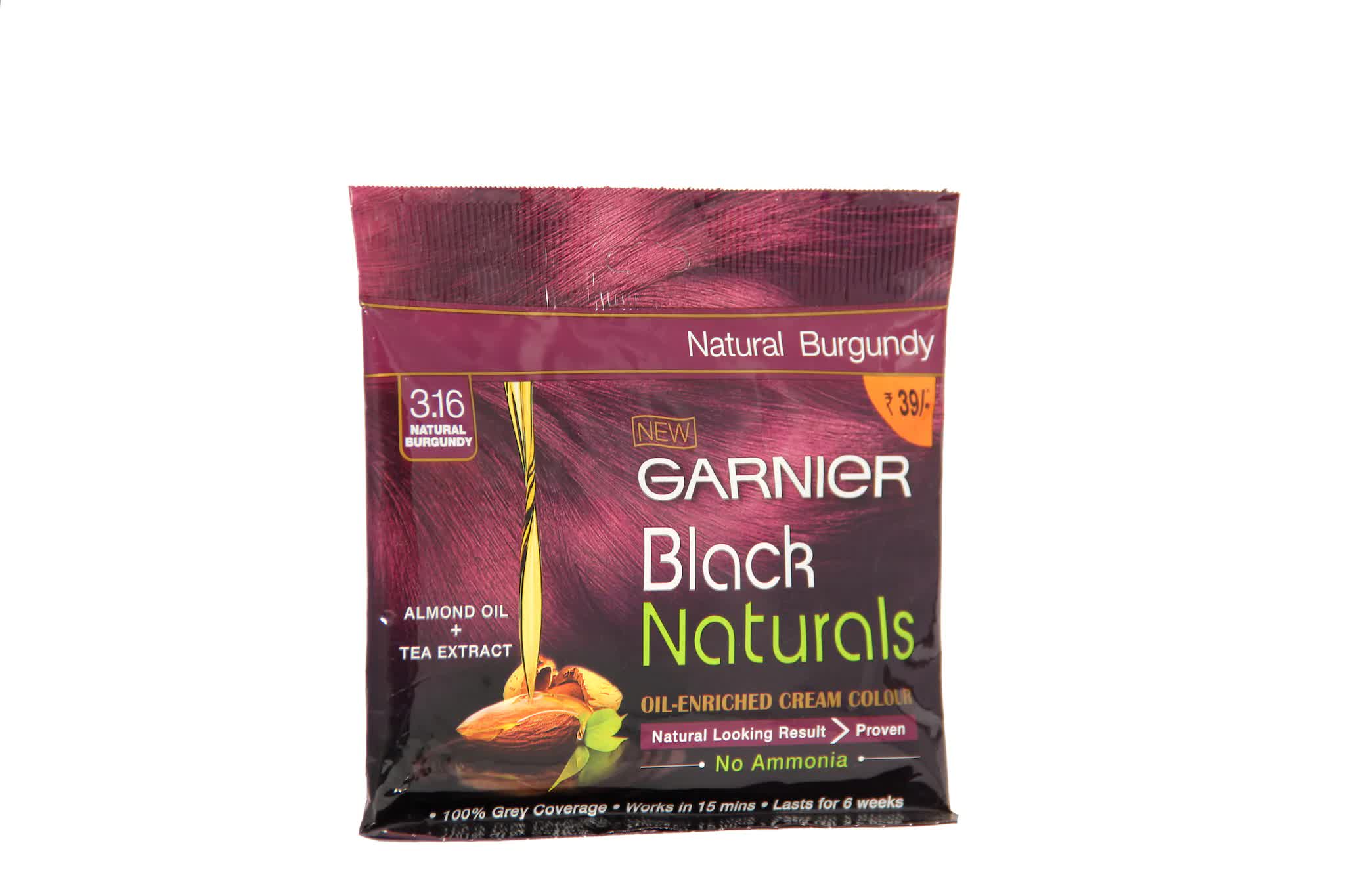 Garnier Black Natural 3 16 Natural Burgundy Hair Cream Color DELHI