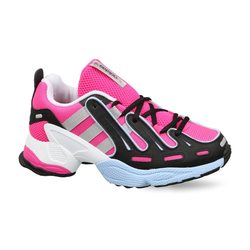 adidas pink and silver shoes
