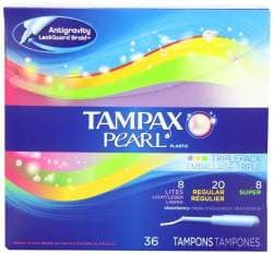 Buy Tampax Pearl Regular Tampons With Plastic Applicator