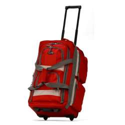 olympia luggage 8 pocket rolling duffel bag