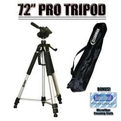 SR65 Deluxe 57 Camera Tripod with Carrying Case For The Sony DCR-SR42 SX40 SR300 SR200 SX60 Camcorders SR82 SR46 SR220 SR62 SX41 SR85 SR47 SR45 SR67 SR87