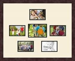 Art to Frames Double-Multimat-415-824//89-FRBW26061 Collage Frame Photo Mat Double Mat with 16-3.5x5 Openings and Espresso Frame