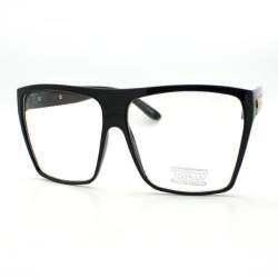 oversized black eyeglass frames