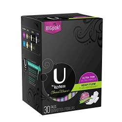Buy U By Kotex Cleanwear Ultra Thin Heavy Flow Pads With Wings