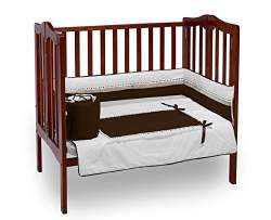 Navy Baby Doll Bedding Candyland Mini Port-a-Crib Bedding Set