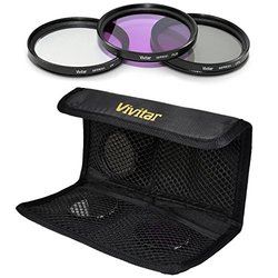 Vivitar 3-Piece Filter Kit 52MM UV//CPL//FDL Black