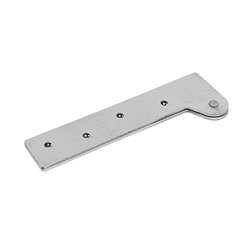 Richelieu Hardware Traditional BP9543206900 9543 Decorative False Hinge for Barn Door Forged Iron Matte Black Finish