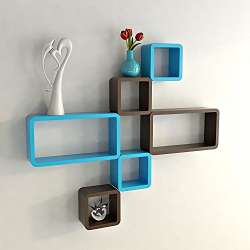 Buy Custom Decor Wall Shelf Set Of Six Designer Wall Rack Shelves