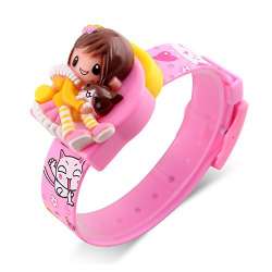 girls watch barbie