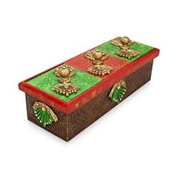 Buy Decorative Handcrafted Wooden Dry Fruit Box Mouth Freshener
