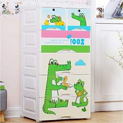 Thetickletoe Plastic Chest Of Drawers For Kids 5 Layers Drawer