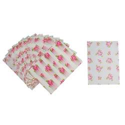 Magideal Decorative Sweets Candy Package Flower Wax Paper
