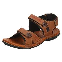 red tape men's tan leather sandals