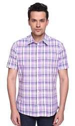 pipigo Mens Short Sleeve Camo Button Up Pockets Western Denim Shirt