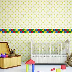 Buy Wall Sticker Building Block Mirror Stickers Skirting Waist