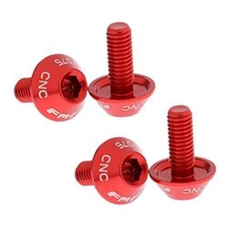 CNC Anodize Bike Cycle Water Bottle Cage Aluminium Alloy M5 x 12mm Hexagon Head Bolts Red