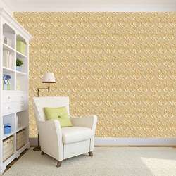 Buy 100yellow 3d Paisley Theme Printed Peel Amp Stick Self