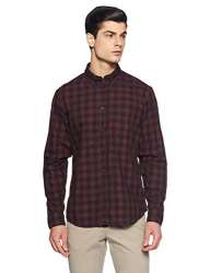 Buy Indian Terrain Men S Checkered Slim Fit Casual Shirt