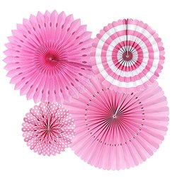Ocamo Set Of 4 Decorative Paper Fans Diy Wedding Paper Crafts