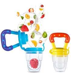 Baby Fruit Feeder Pacifier By House Of Quirk 2pc Fresh Food Feeder