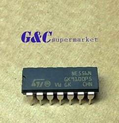 50PCS IC NE556N NE556 ST//TI OSC TIMER DUAL 14-DIP NEW