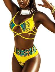 gold bikinis swimwear