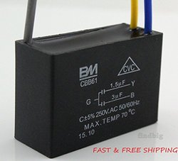 Ast Works Electric Machine Capacitor Cbb61 1 5uf 3uf 3 Wire Motor