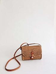 Luxury Designer Women Messenger Bags Handmade Hand Bags Vintage Straw Clutch Bags Small Rattan Handbags