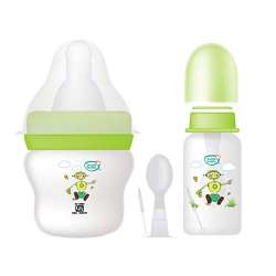 Budds Budy Premium Feeding Bottle Set Of 2 60ml Green Cereal