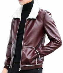 Gocgt Womens Faux Leather Zipper up Moto Biker Short Coat Jacket