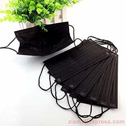 Buy 50pcs Disposable Medical Dust Mask Black Mouth Surgical Face