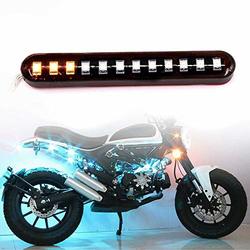 4X 12LED Turn Signal Lights ATVs Motorcycle Sequential Flowing Mini Lamp Strips