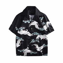 Spring and Summer Fashion Couple Personal Printed Short-Sleeved Beach Tops