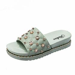 green slippers ladies