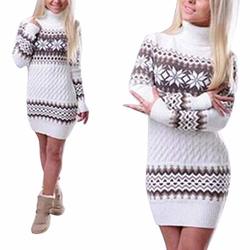 snowflake sweater dress