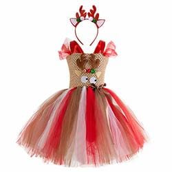 Toddler Kids Baby Girls Cartoon Floral Dress Princess Party Pageant Tutu Dresses