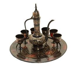 Buy Brk Handicraft Premium Antique Items Brass Decorative Wine Set