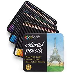 Buy Colore Colored Pencils 72 Premium Pre Sharpened Color Pencil