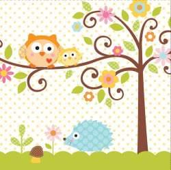 Multicolor DCI Owl Party Picks Set of 6