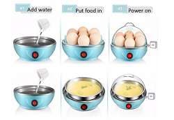 Buy Diswa Mini Electronic Egg-Boiler 7 Egg Cooker (Multicolour ...