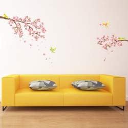 Decowall Dw 1303 Cherry Blossoms Wall Stickers Home Art Decoration Decowall Dw 1303 Cherry Blossoms Wall