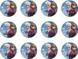 Buy Disney Frozen Anna And Elsa Edible Image Cake Toppers Frosting
