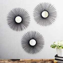 Buy Flourish Concepts The Sun Decorative Mirror Set Of 3 Mirrors Features Price Reviews Online In India Justdial