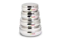 Buy Hazel Stainless Steel Kitchen Storage Containers 850 Ml To