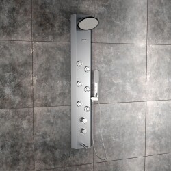 Satin Brass Jaclo SRSL79-SB Cranford Adjustable Sliding Handshower Mount with Lever Handle
