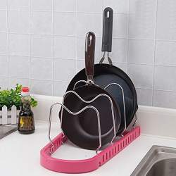 Buy Kurtzy Adjustable Pan And Pot Rack Tawa Holder Dish Storage