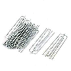 Sellify 70mm Long 4 Prong Metal Pinch Pleat Curtain Hooks Silver